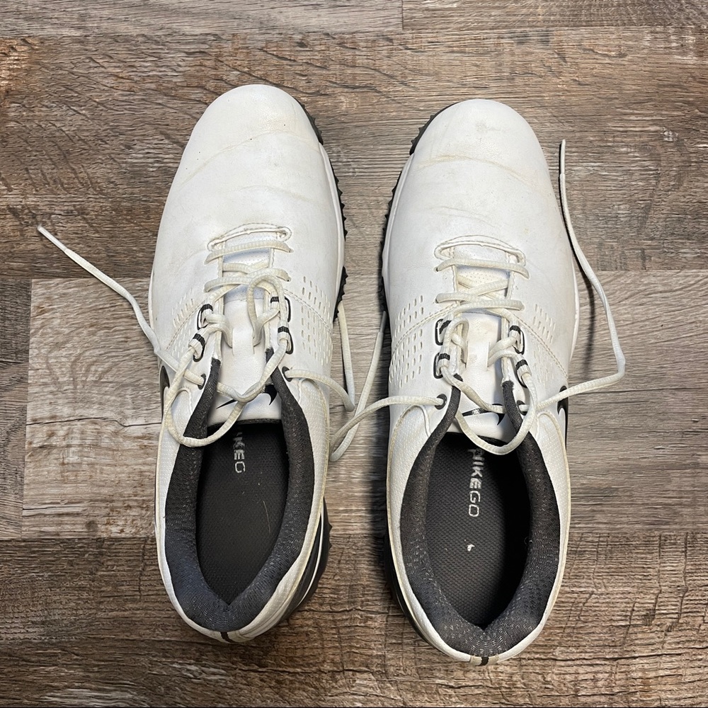 White Nike Golf Shoes